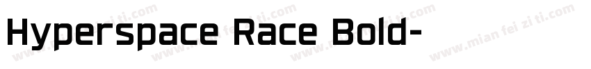 Hyperspace Race Bold字体转换